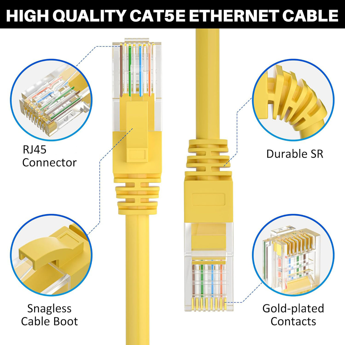 High-speed Cat 5e Ethernet Lan Network Cable (3 Meter)